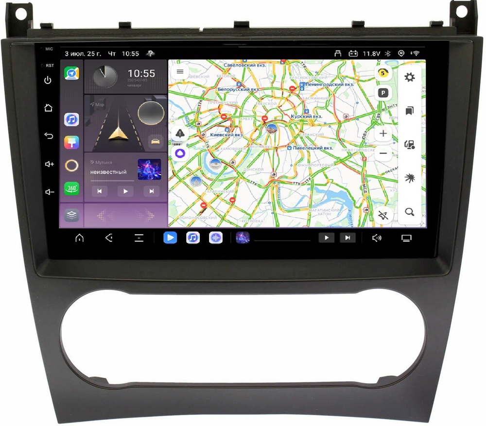 Магнитола для Mercedes-Benz G W463 2000-2006, C-класс W203 2000-2004 - Carmedia OL-9987 QLed, Android 13, TS20, CarPlay, SIM-слот