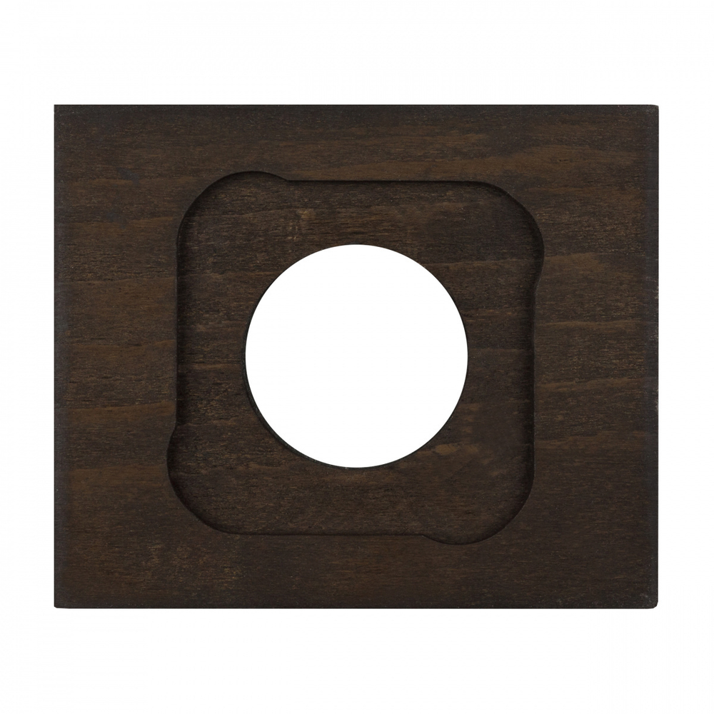 Рамка 1 постовая, скрытый монтаж, Шедель Форест, дерево, цвет угольно-черный BF7-610-119