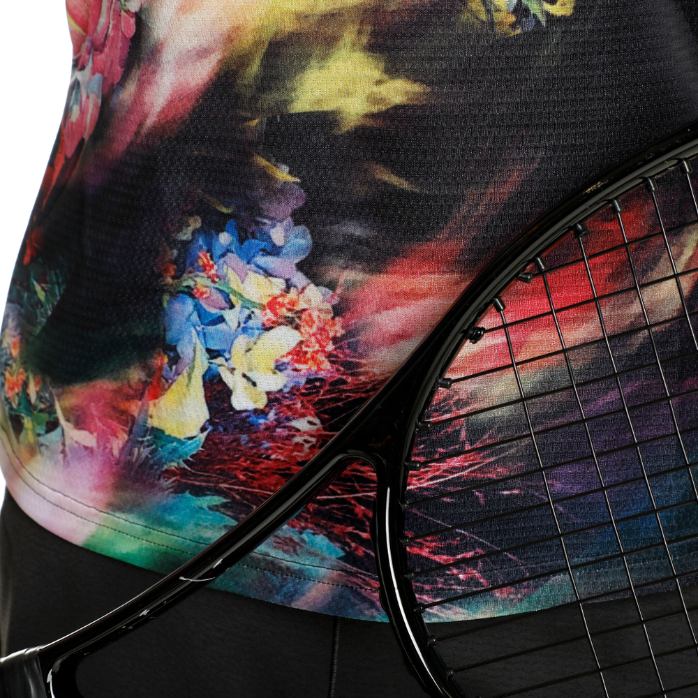 Женская теннисная майка adidas Melbourne Y- Tank Top Women - Black, Multicoloured