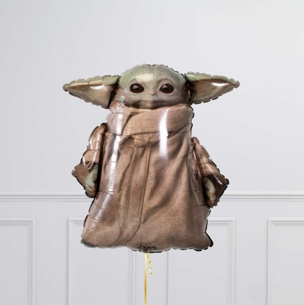 AN Шар фигура P38 Звездные Войны Малыш Йода 23"/58CM W 26"/66CM H (БГ-41)  Изображение4