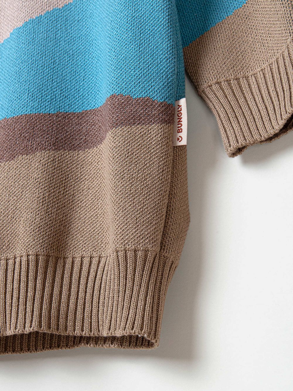 Джемпер вязаный удлиненный "Горизонт"