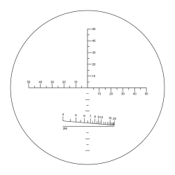 Бинокль Veber Classic БПЦс 15x60 VR с сеткой изображение видоискателя