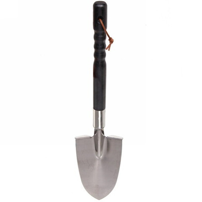 Лопата туристическая с деревянным черенком 48см