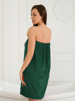 Парео-юбка махровое женское изумруд