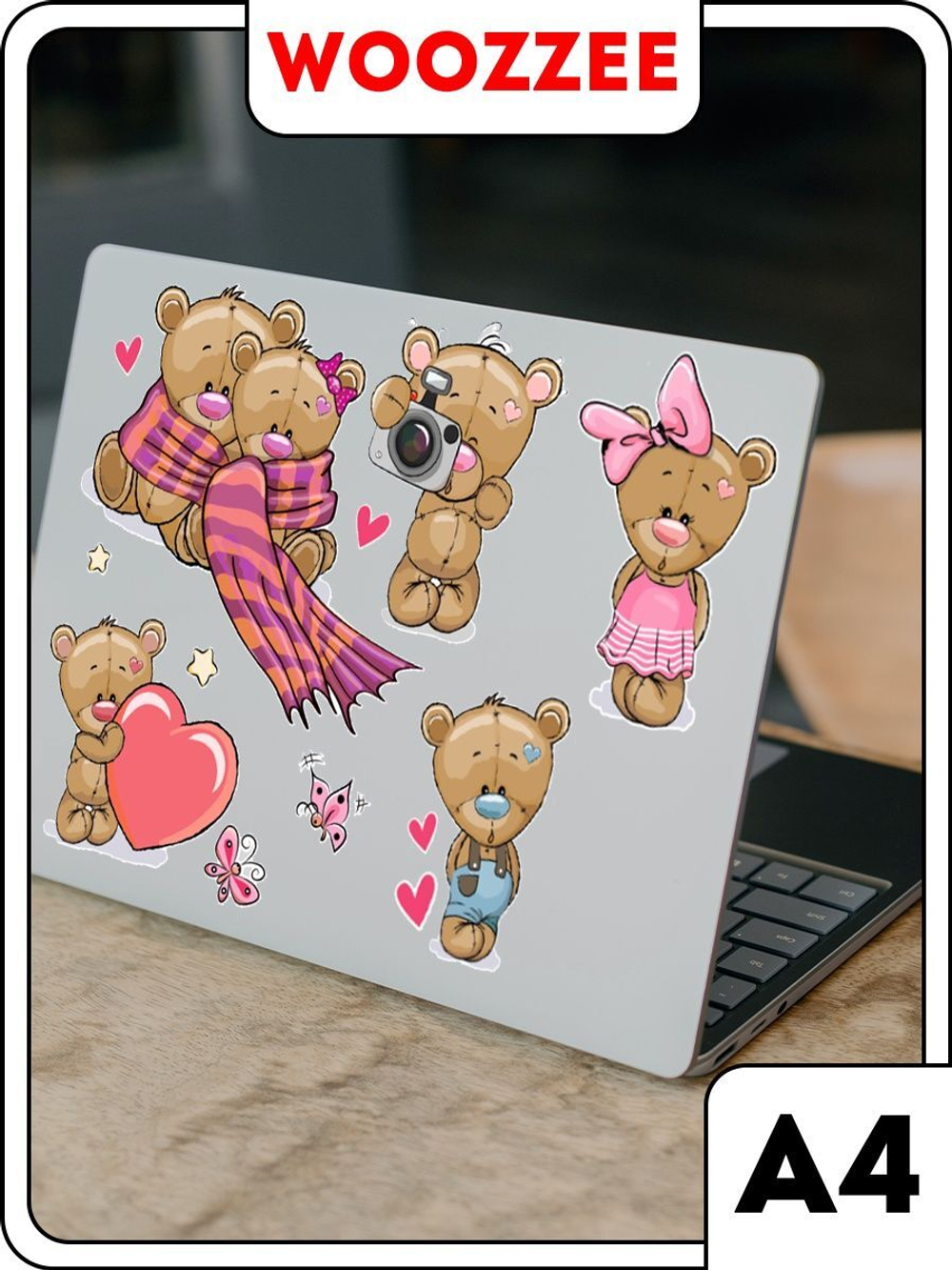 Наклейки-стикеры "Мишки"