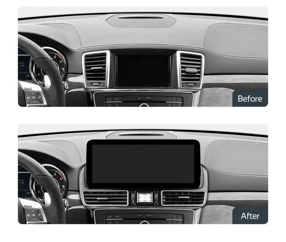 Магнитола для Mercedes-Benz ML (W166), GL (X166) 2011-2015 - Carmedia KP-M1205FW на Android 11, 8Гб+256Гб, CarPlay, 4G SIM-слот