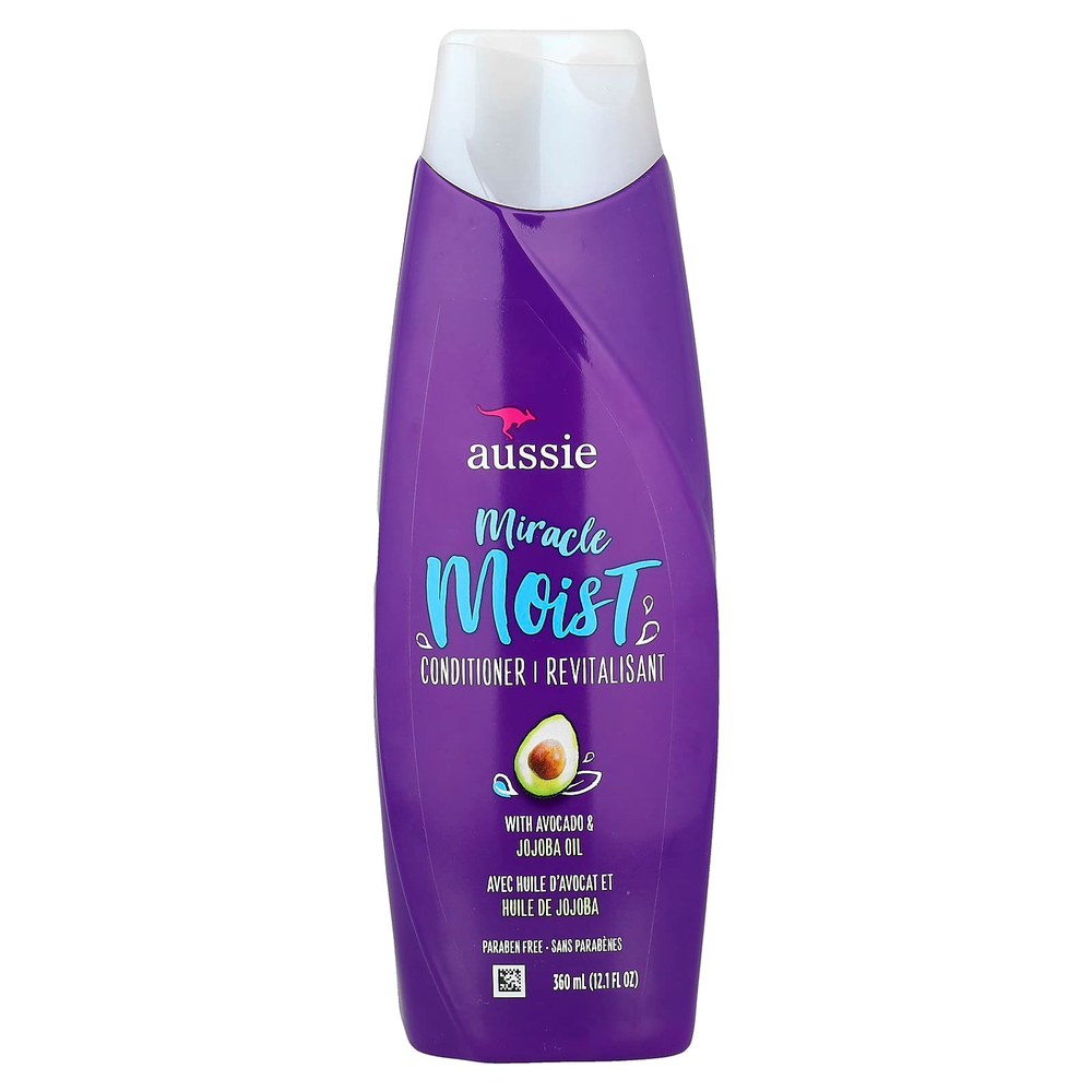 Aussie, Miracle Moist, кондиционер для сухих волос с авокадо и австралийским маслом жожоба, 360 мл (12,1 жидк. унции)
