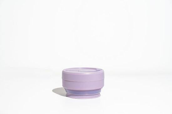 Стакан складной силиконовый Stojo Biggie Lilac Jelly, 16 oz / 470 мл