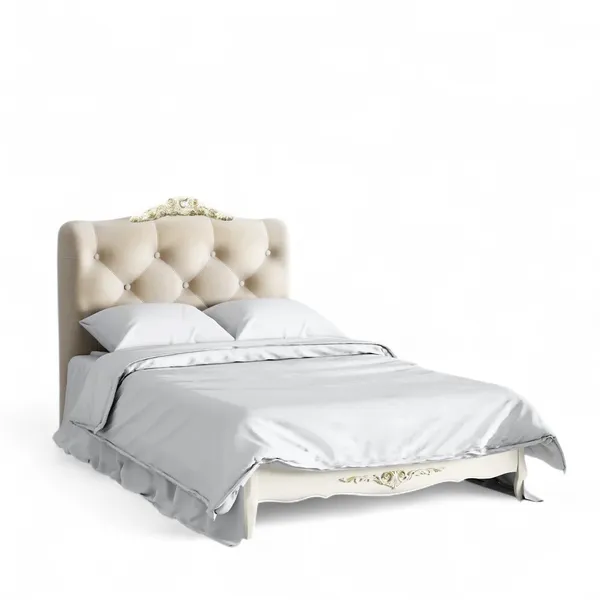 Кровать с мягким изголовьем 120*200