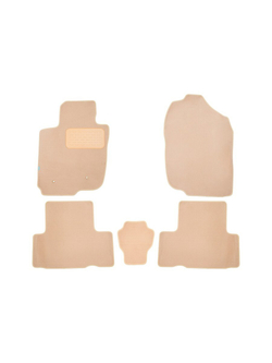 Коврики в салон для TOYOTA Rav 4 5D АКПП 2005-2010, универсал, 5 шт. (текстиль, бежевые) KLEVER04480922112KH
