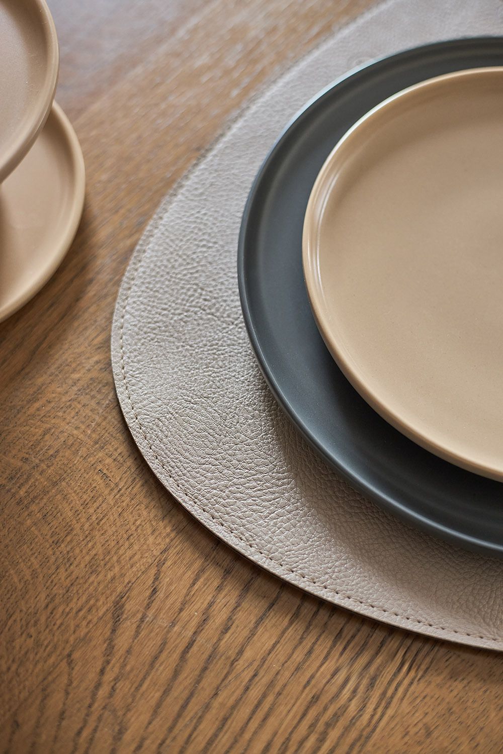 Набор из 2-х двухсторонних сервировочных салфеток Drop, 33х41 см, шоколадный/бежевый