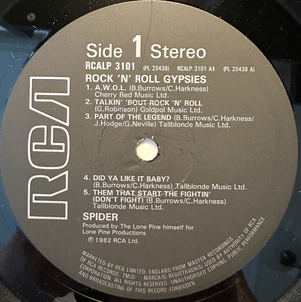 Spider - Rock 'N' Roll Gypsies (Англия 1982г.)