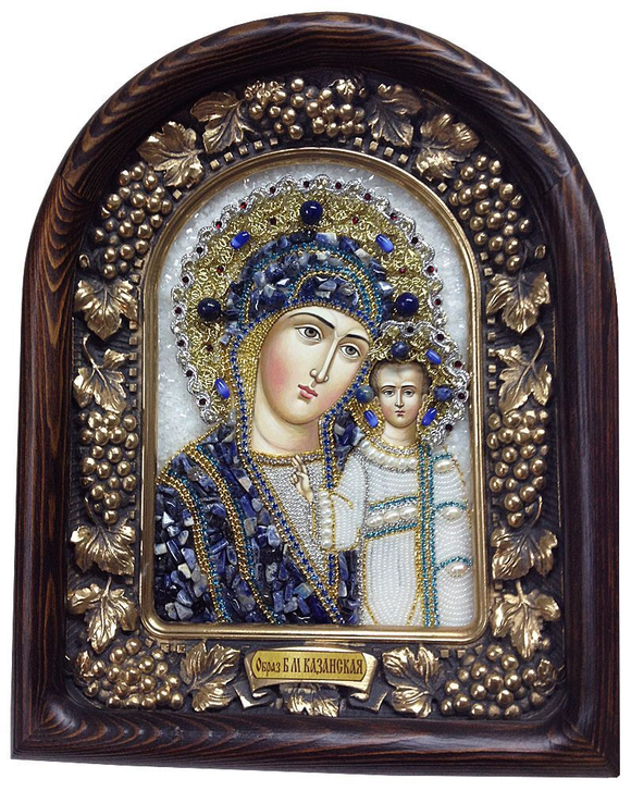 Икона Пресвятая Богородица Казанская бисер