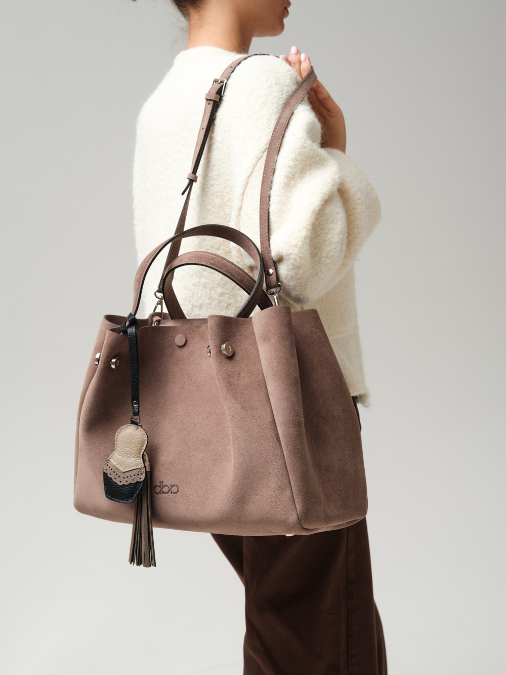 Замшевая сумка Vasilisa DBR 31210 капучино