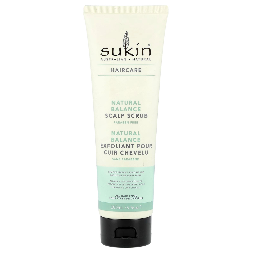 Sukin, Haircare, Natural Balance, скраб для кожи головы, для всех типов волос, 200 мл (6,76 жидк. унции)