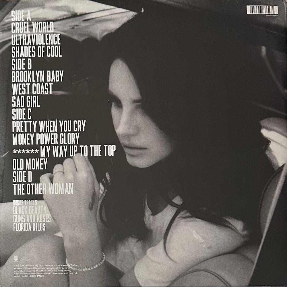 Lana Del Rey ‎– Ultraviolence 2LP (Европа 2014г.)