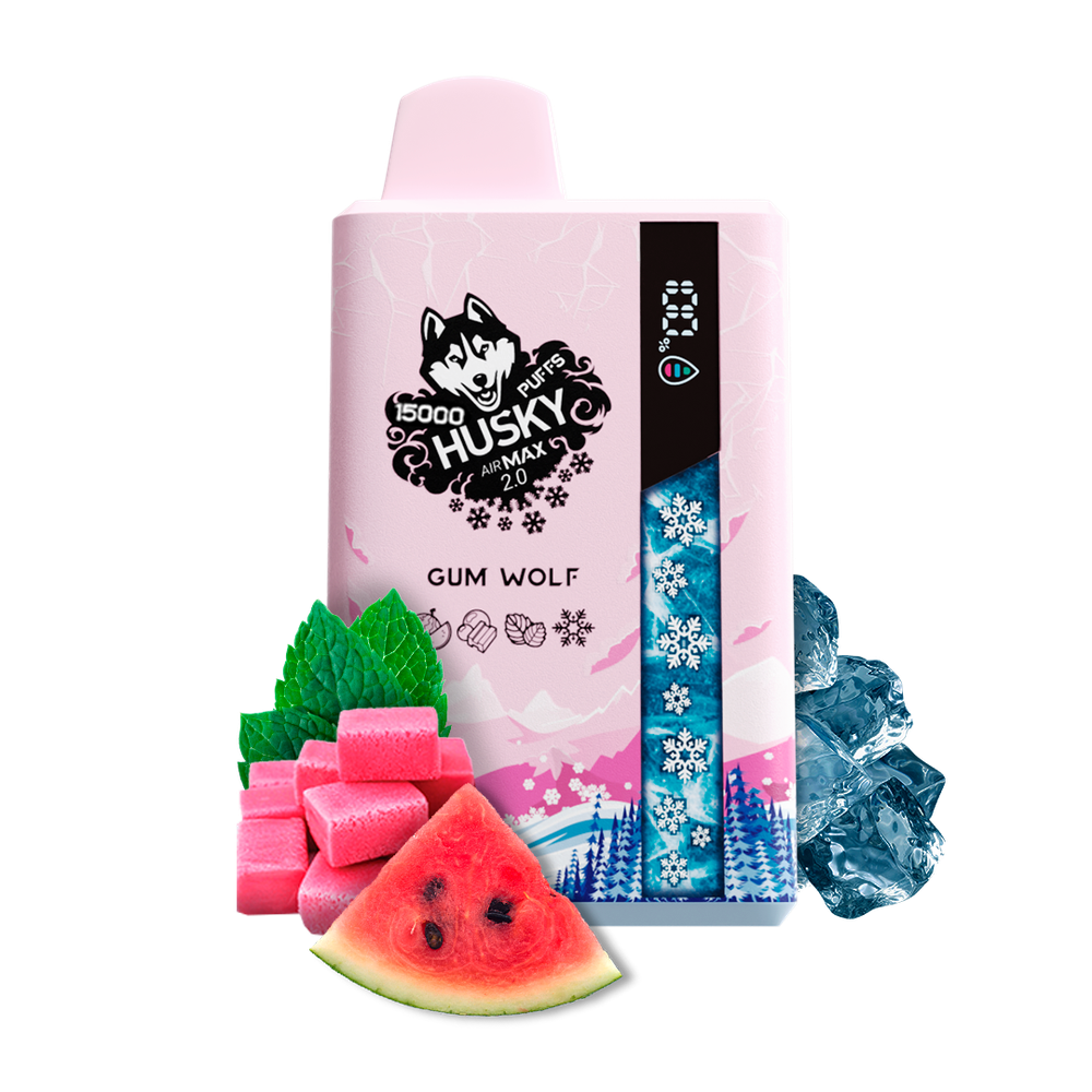 Одноразовая электронная сигарета Husky Air Max 2.0 - Gum Wolf (15000 затяжек) Одноразовая электронная сигарета Husky Air Max 2.0 - Gum Wolf (15000 затяжек)
