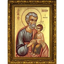 Иосиф Обручник Праведный. Икона на холсте.