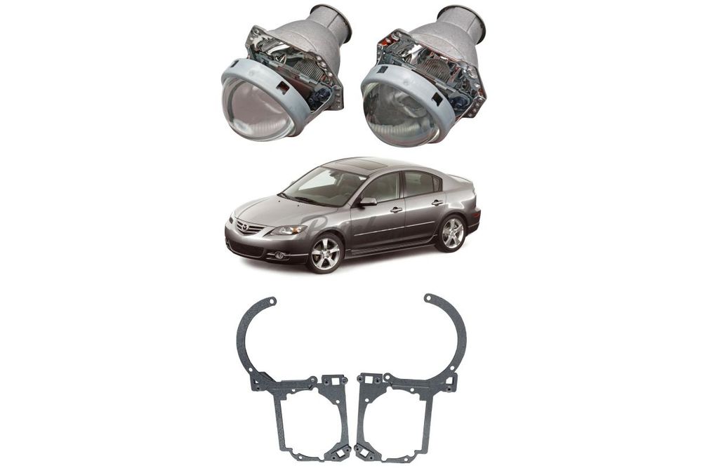 Готовый комплект для замены штатных линз Mazda 3 BK 2003-2009
