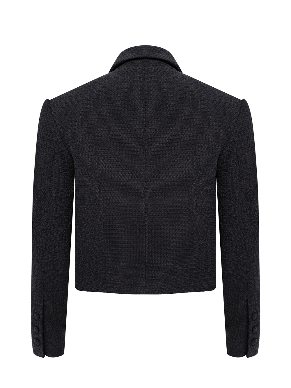 Жакет черный твидовый