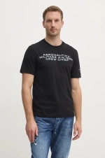 Футболка муж. Aeronautica 2330 черный плече лента