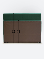 Диван "Экономик" Студия-Ф, велюр Ultra Forest