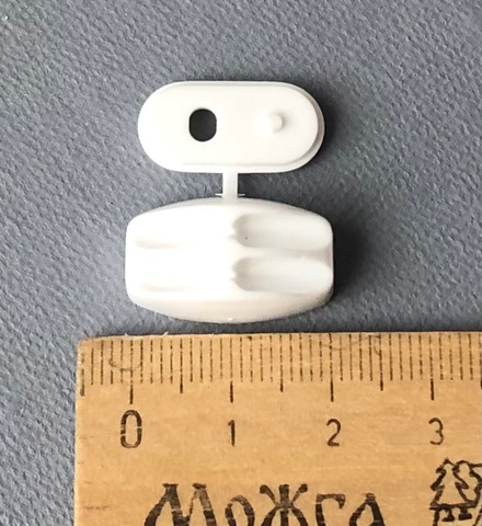 Держатель цепи управления 3,2 х 4,2 мм, цвет белый (Россия)