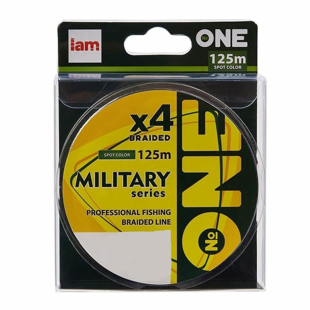 Шнур плетеный I am №ONE Military X4 (spot color) 125м