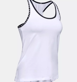 Майка женская спортивная Under Armour UA Knockout Tank-WHT