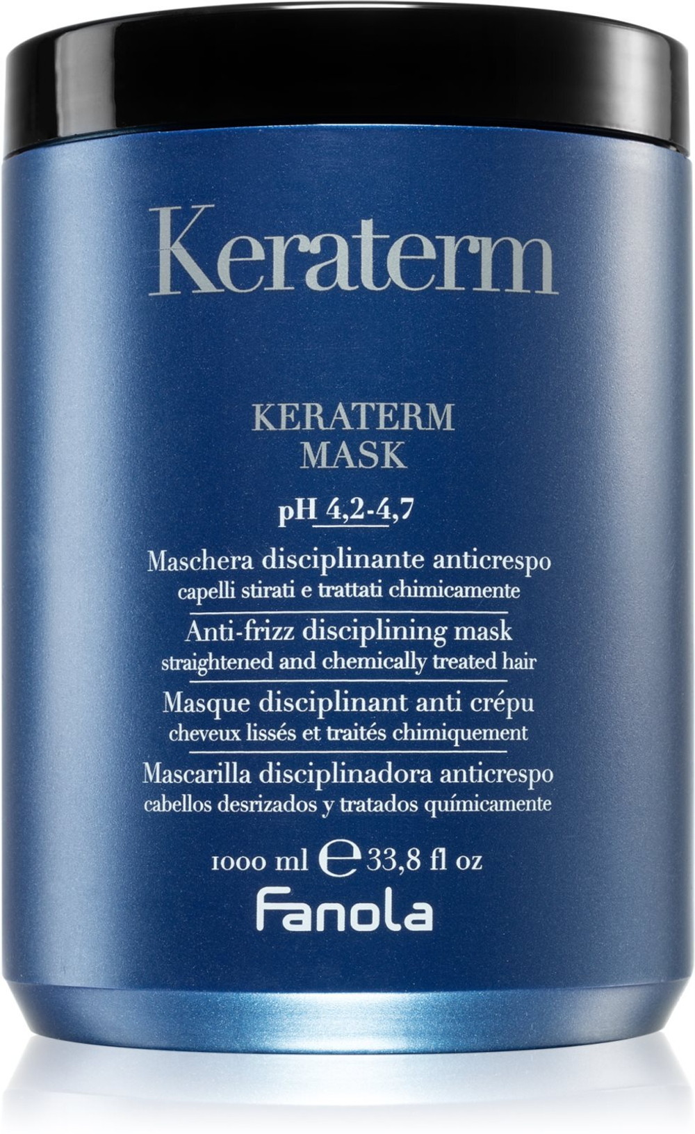 Fanola Keraterm - Разглаживающая маска для непослушных и вьющихся волос /   1000  ml  / GTIN 8032947865819