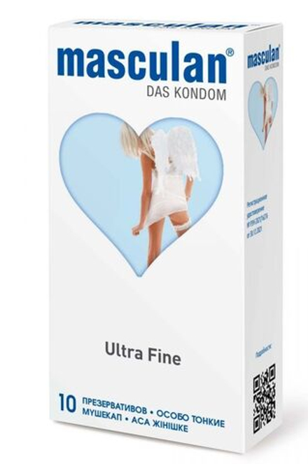 Ультратонкие презервативы Masculan Ultra 2 Fine с обильной смазкой - 10 шт.