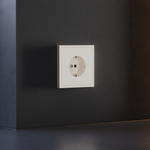 Накладка для розетки с заземлением и защитными шторками, S70 (хлопок)