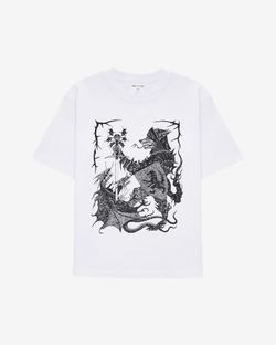 Футболка Warrior Wolf белая