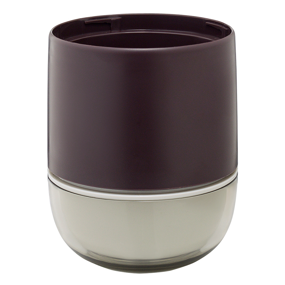 Ланч-бокс meals, 800 мл, темно-сливовый/светло-серый