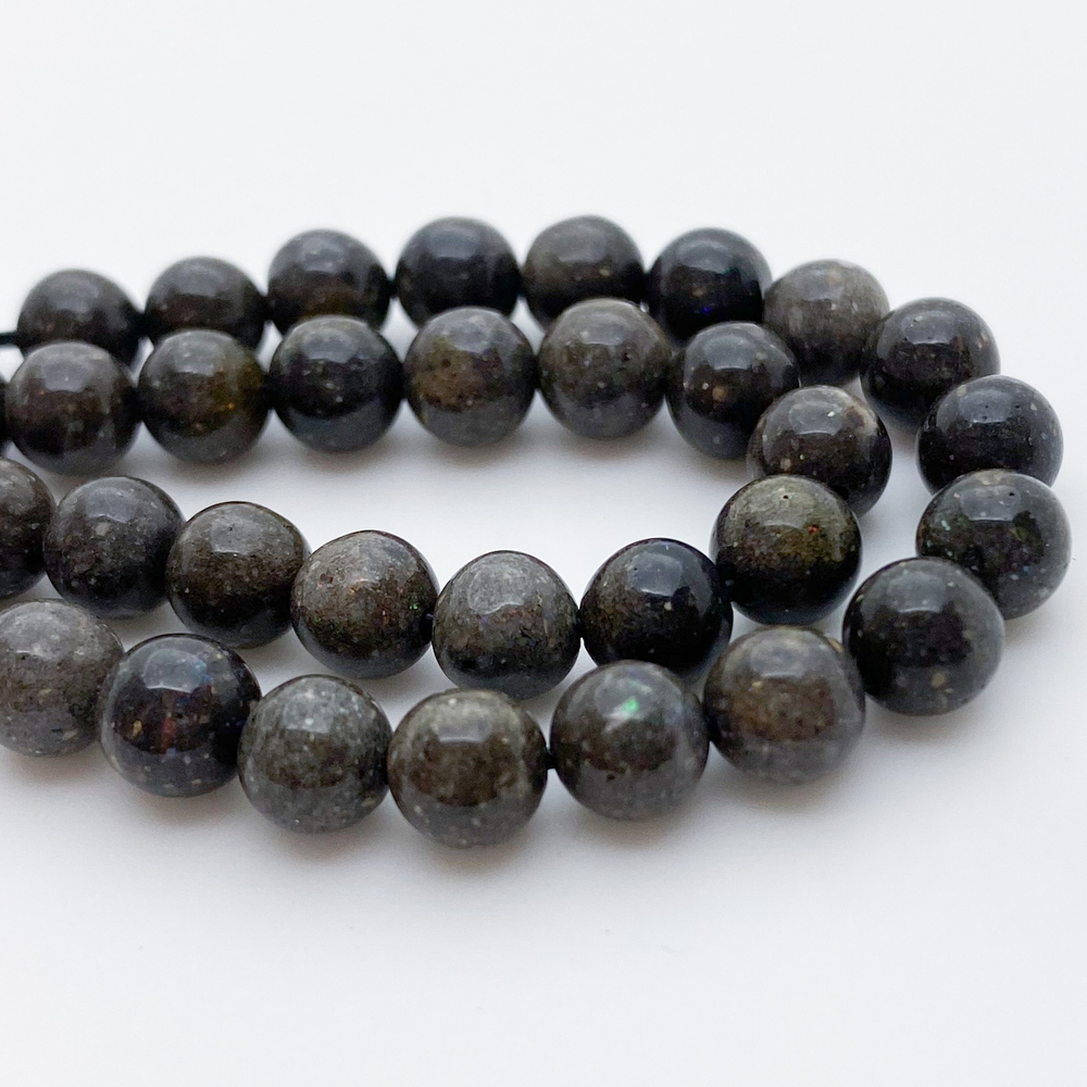 Бусины Опал прессованный, диаметр 6,1-6,2 мм, цена за 14 шт (1/4 нити)