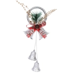 Украшение новогоднее «Звенящие колокольчики» 32*11 см, Серебро