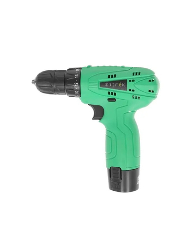 Дрель аккумуляторная Zitrek Green 12 ( 12В, Li-ion аккумулятор 1шт, ЗУ, бита ) [063-4071]