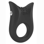 Черное эрекционное кольцо на пенис OVO с вибрацией (Цвет: черный)