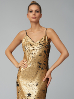 Платье макси в паетках