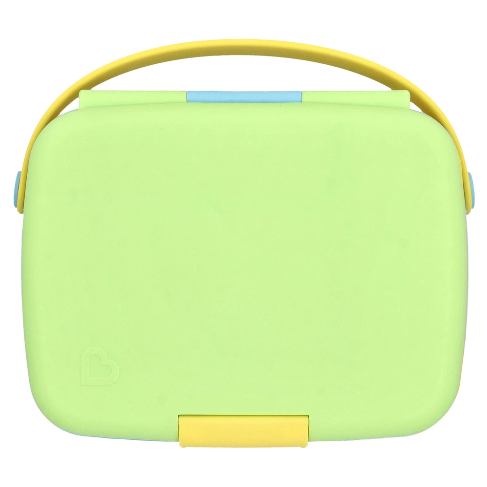Munchkin, Lunch ™, Bento Box с посудой, для детей старше 18 месяцев, зеленый, набор из 3 предметов