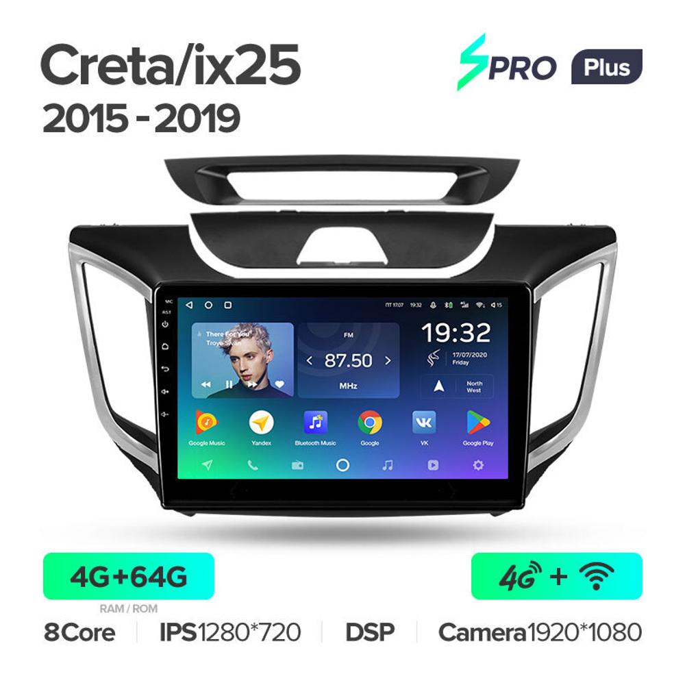 Teyes SPRO Plus 10,2" для Hyundai Creta, iX25 2016 - 2020