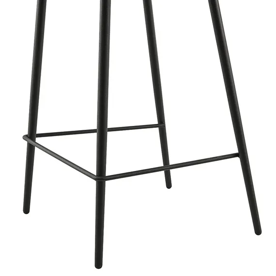 Полубарный стул Narro 66 см, коричневый на черных металлических ножках | Купить в Hallberg.ru