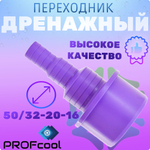 Комплект дренажных переходников для капиллярных трубок и гофрированных шлангов