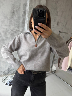 Свитер жен. 813-2 св-сер.