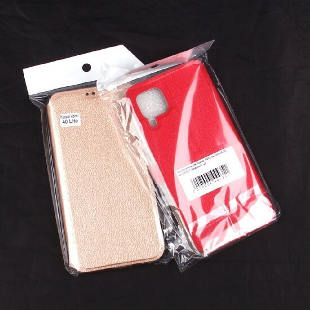 Чехол-книжка для Huawei P40 Lite/ Nova 6 SE, 002017 Черный