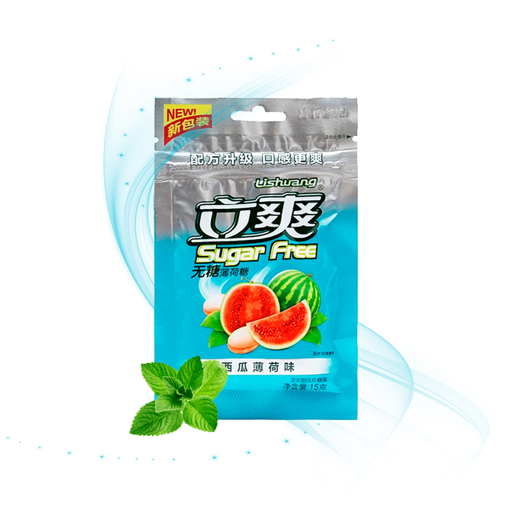 Драже холодок Lishuang Sugar Free без сахара Арбуз 15 г