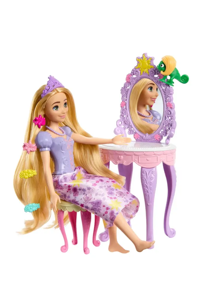 Кукла Disney Princess Рапунцель и столик для макияжа HLX28