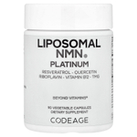 Codeage, Platinum, липосомальный NMN, 90 растительных капсул
