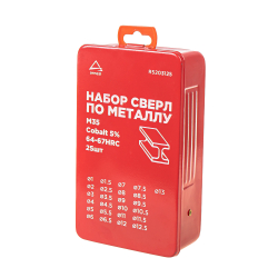 Набор сверл по металлу 25 шт. Cobalt 5% (d 1-13 мм ) ARNEZI R5203125