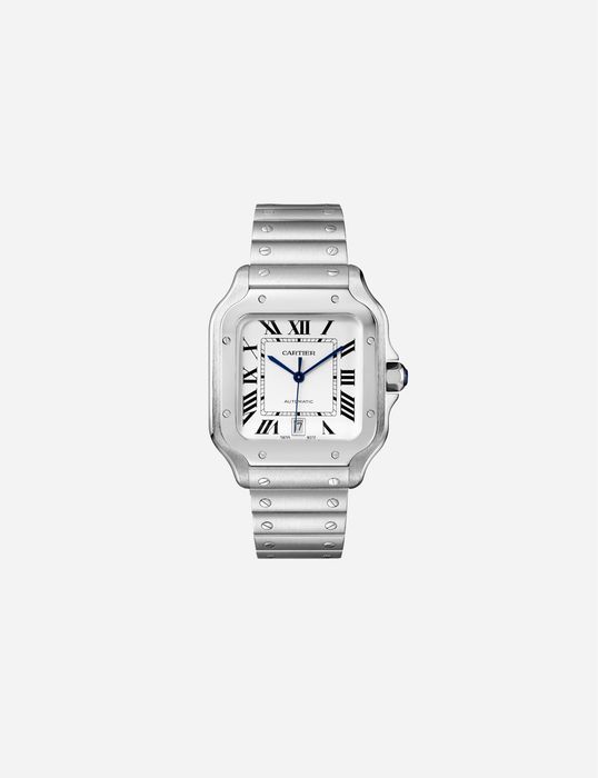 Наручные часы Cartier Santos L Silver